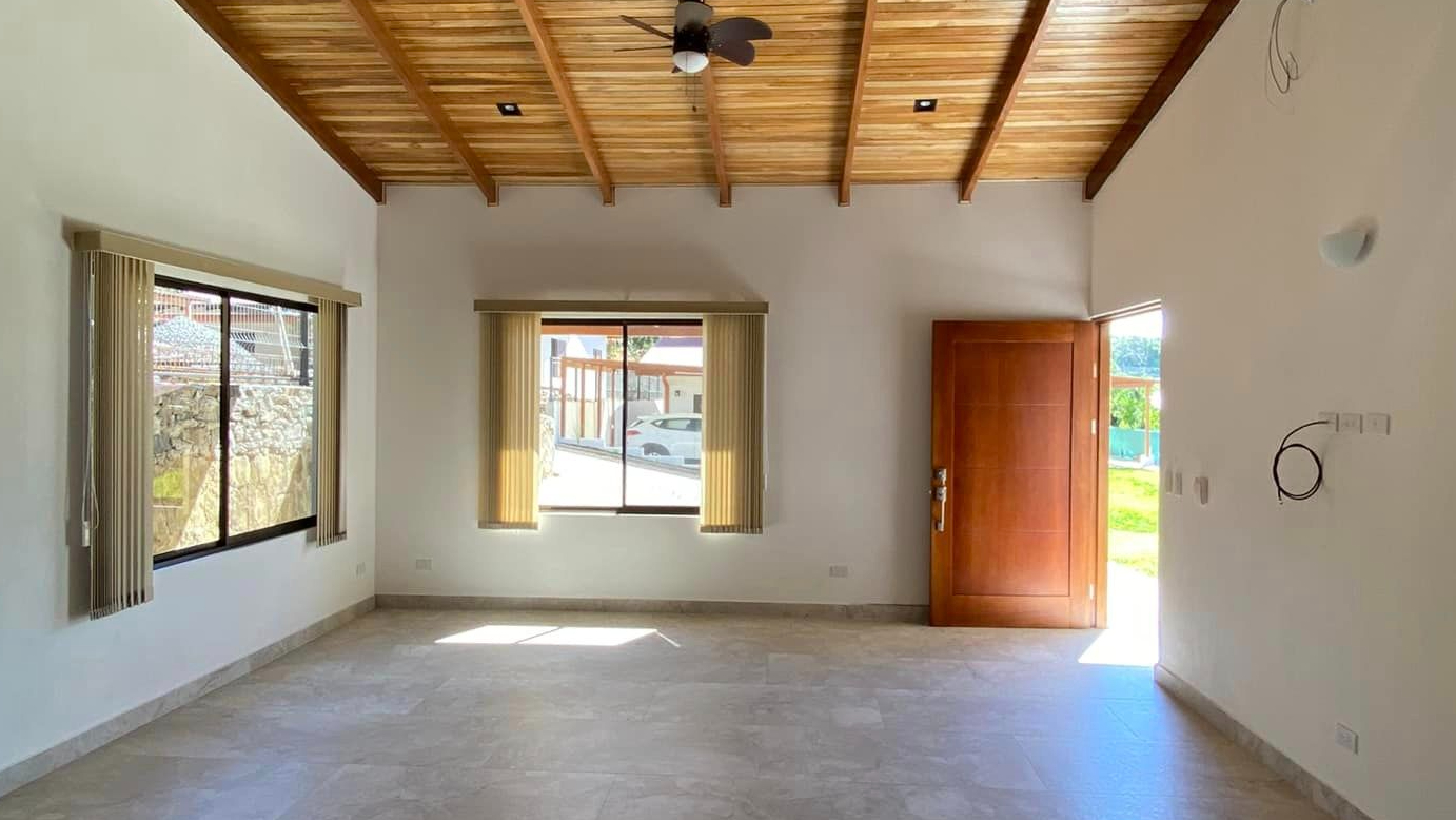 front door and living room second house